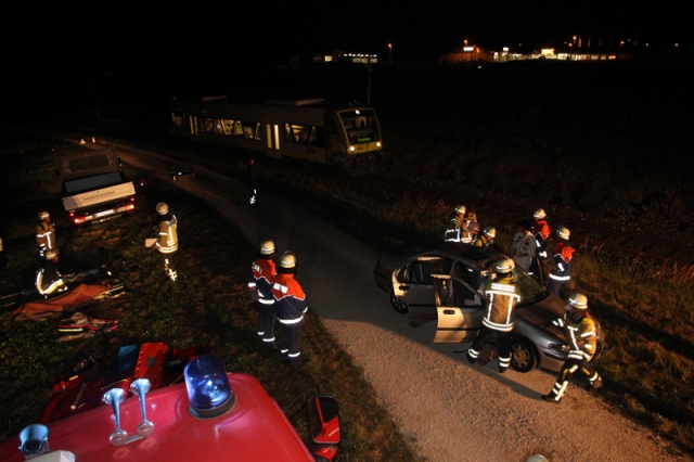 26. September 2011: Verkehrsunfall auf dem Radweg (Foto: M. Busch)